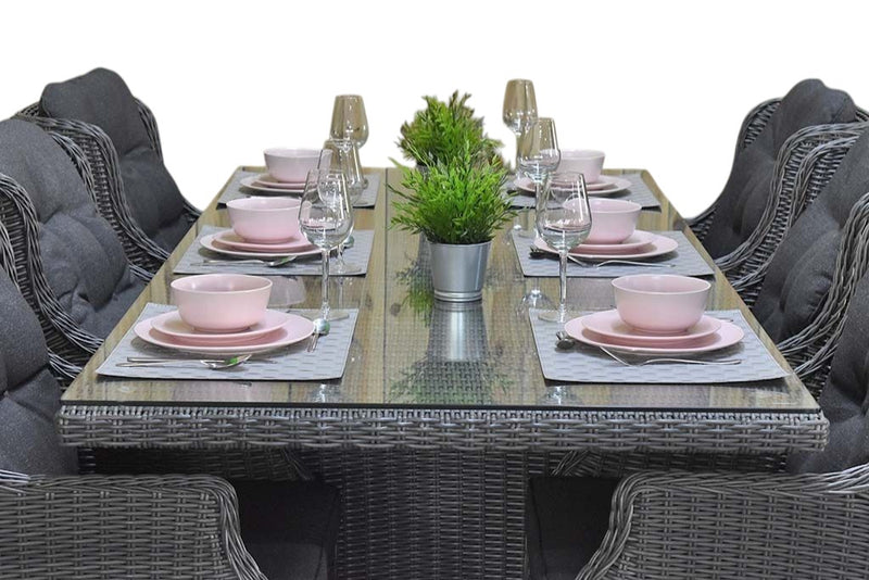 Menorca-Darwin Tuinset 6 Personen - Rock Grey