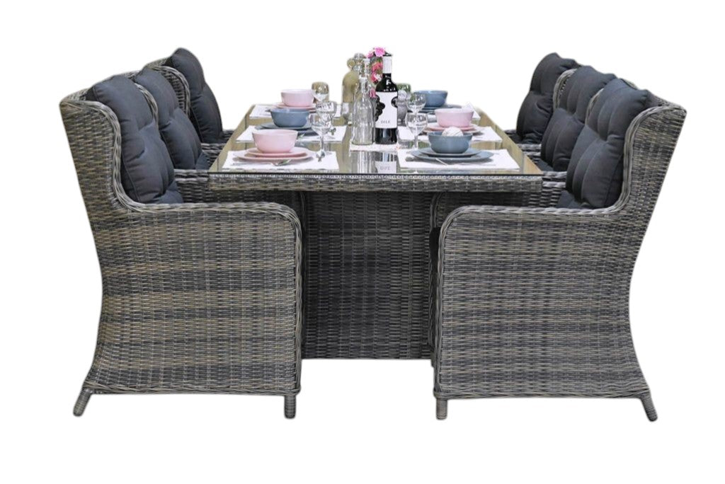 Menorca-Delano Tuinset 6 Personen - Kobo Grey