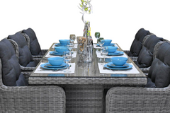Menorca-Delano Tuinset 6 Personen - Natural Grey
