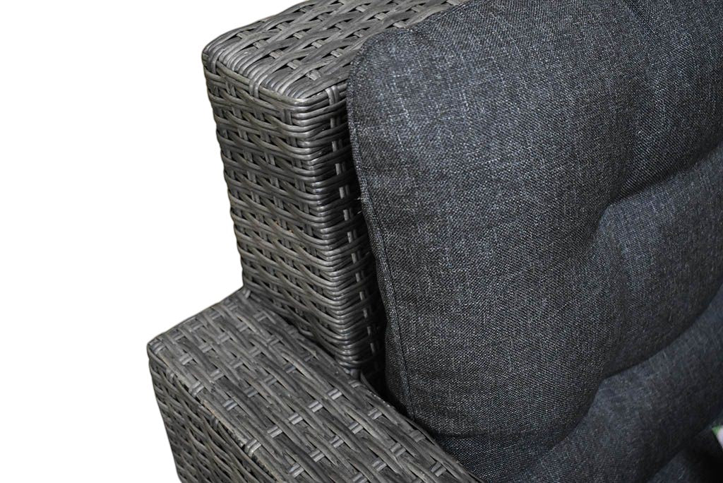 Minnesota Dining Loungeset - Dark Grey / Polywood