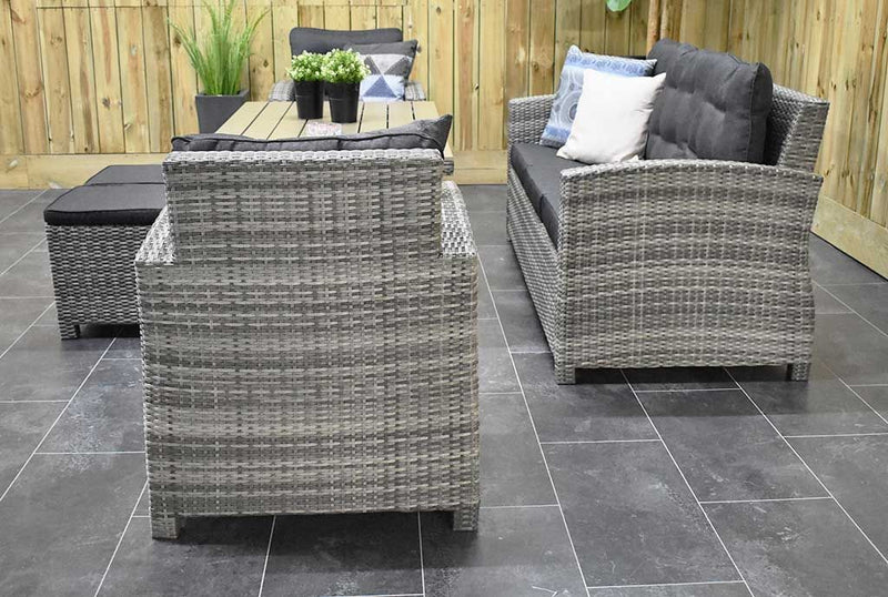 Minnesota Dining Loungeset - Grey / Polywood