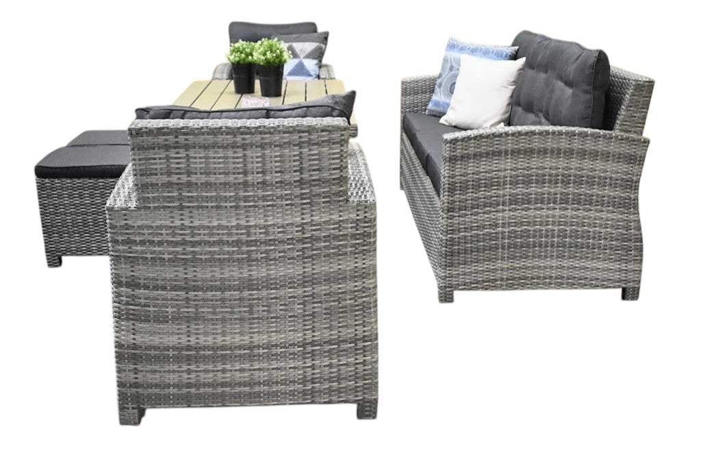Minnesota Dining Loungeset - Grey / Polywood