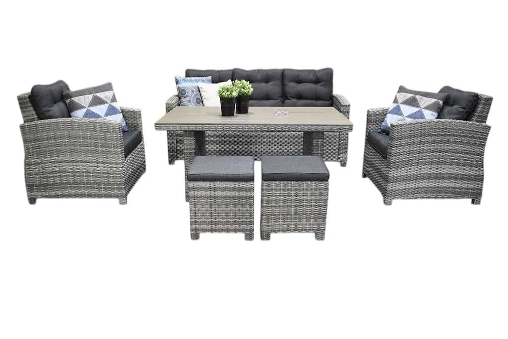 Minnesota Dining Loungeset - Grey / Polywood