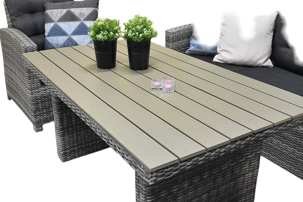 Minnesota Dining Loungeset - Grey / Polywood