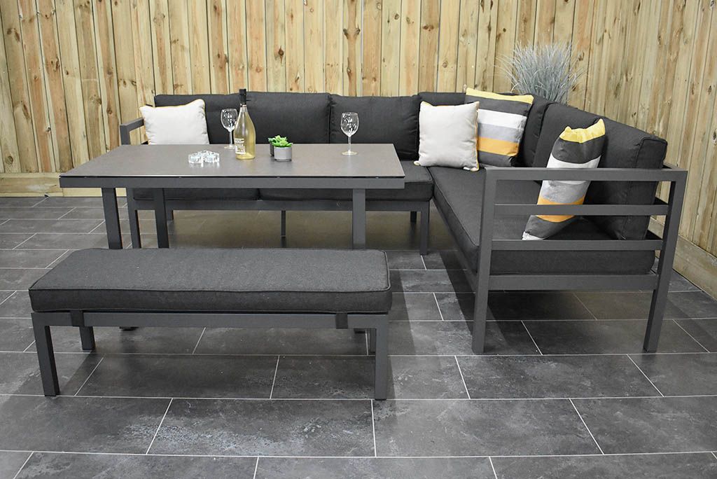 Nevada Loungeset - Dark grey / Links