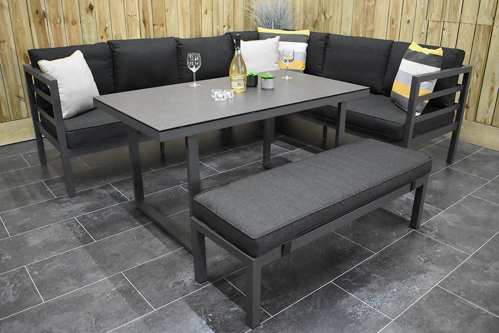 Nevada Loungeset - Dark grey / Links