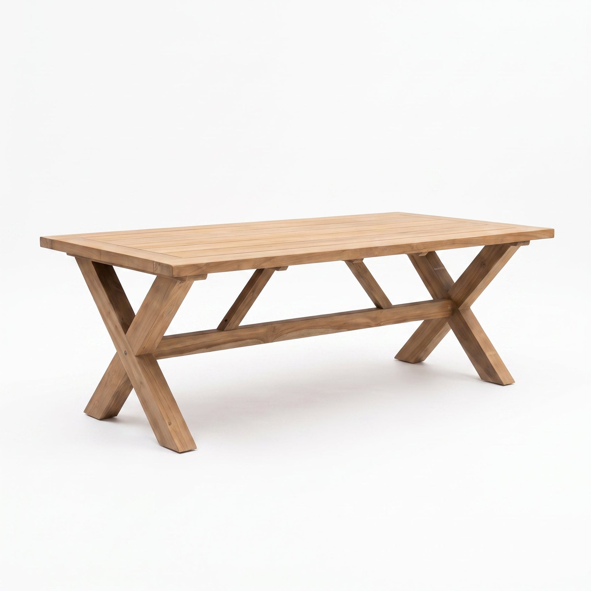 Norwich Rechthoekige Teak Tuintafel 300 cm in een sfeervolle tuin - Outnest tuinmeubelen
