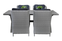 Norwich-Darwin Tuinset 4 Personen - Acacia / Light Kobo Grey