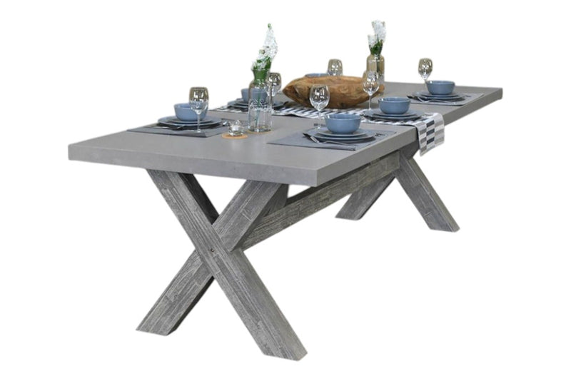 Norwich Rechthoekige Polystone Tuintafel 200 cm - Acacia / Polystone