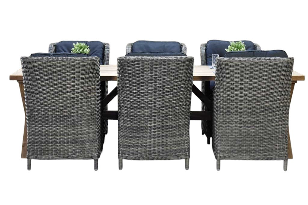 Norwich-Darwin Tuinset 6 Personen - Teak / Kobo Grey