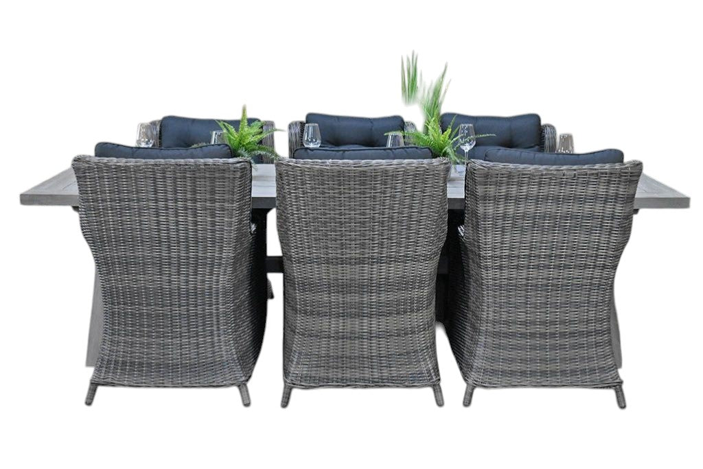 Norwich-Delano Tuinset 6 Personen - Acacia / Natural Grey