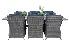 Norwich-Delano Tuinset 6 Personen - Acacia / Natural Grey