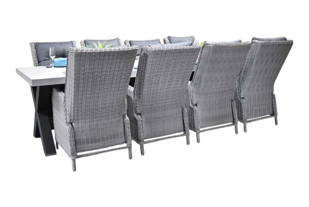 Norwich- Marling verstelbare Tuinset 8 Personen