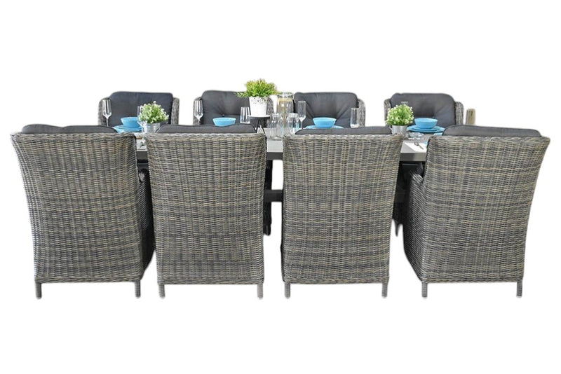 Norwich-Darwin Tuinset 8 Personen - Acacia / Kobo Grey