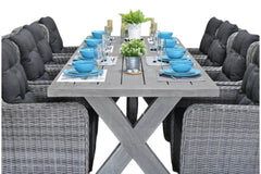 Norwich-Delano Tuinset 8 Personen - Acacia / Natural Grey