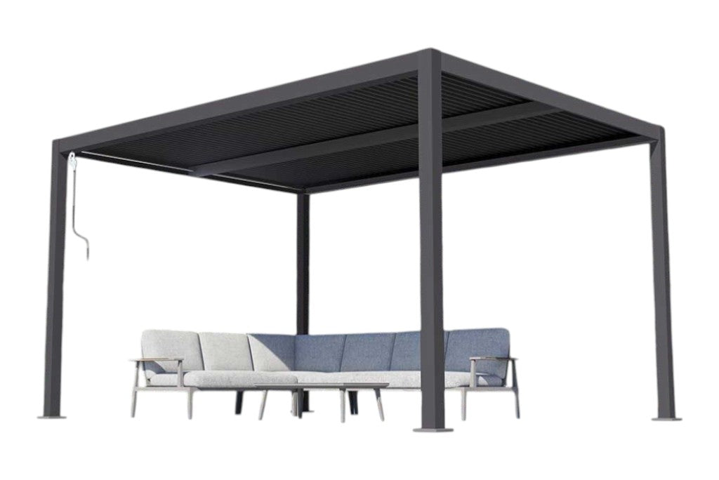 Viole Overkapping  400 x 400 cm - Dark Grey