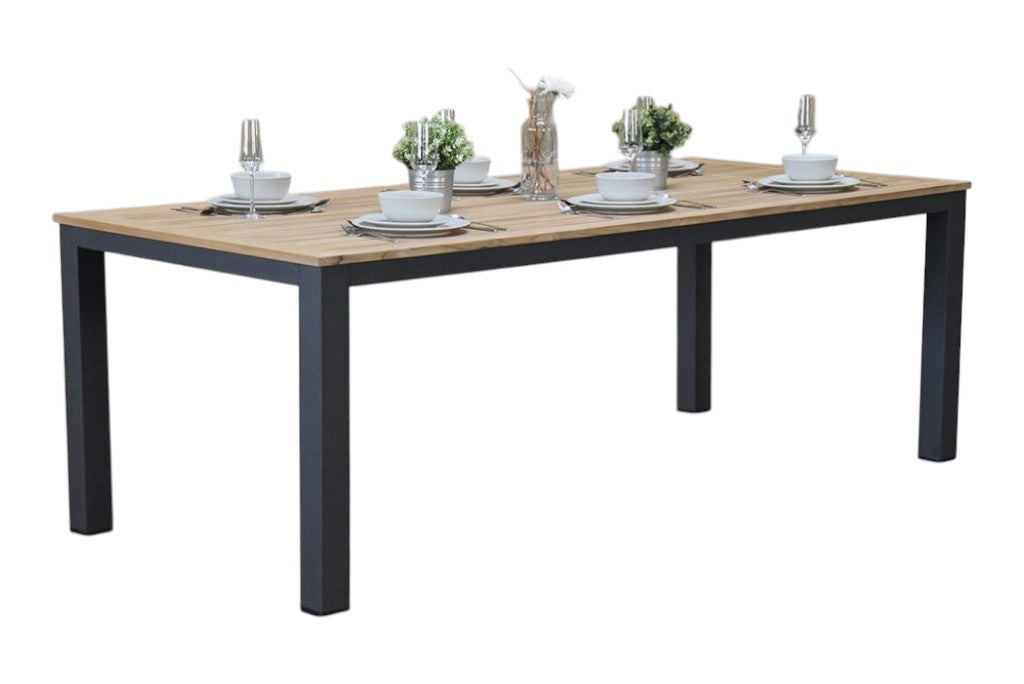 Birmingham Rechthoekige Tuintafel 220 cm - Dark grey