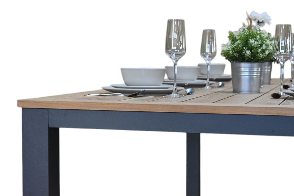 Birmingham Rechthoekige Tuintafel 220 cm - Dark grey
