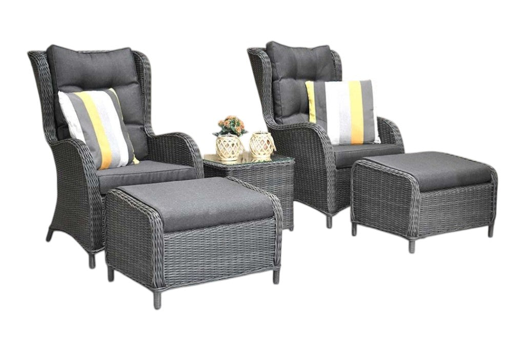 Phoenix Loungestoelenset - Rock Grey