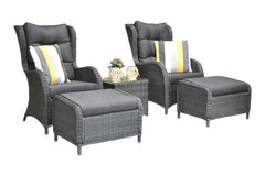 Phoenix Loungestoelenset - Rock Grey