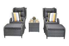 Phoenix Loungestoelenset - Rock Grey