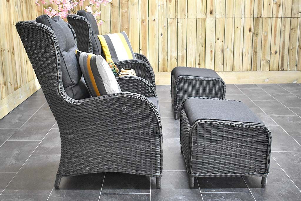 Phoenix Loungestoelenset - Rock Grey