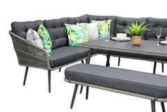 Positano Dining Loungeset - Olive Green