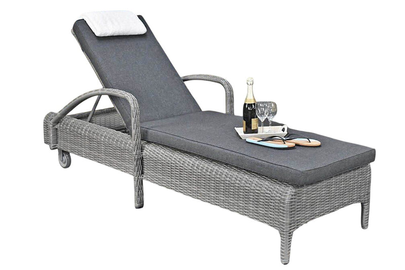 Brasil-Delano Tuinset 6 Personen - Glas / Natural Grey