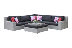 Riga Hoek Loungeset - Light Kobo Grey