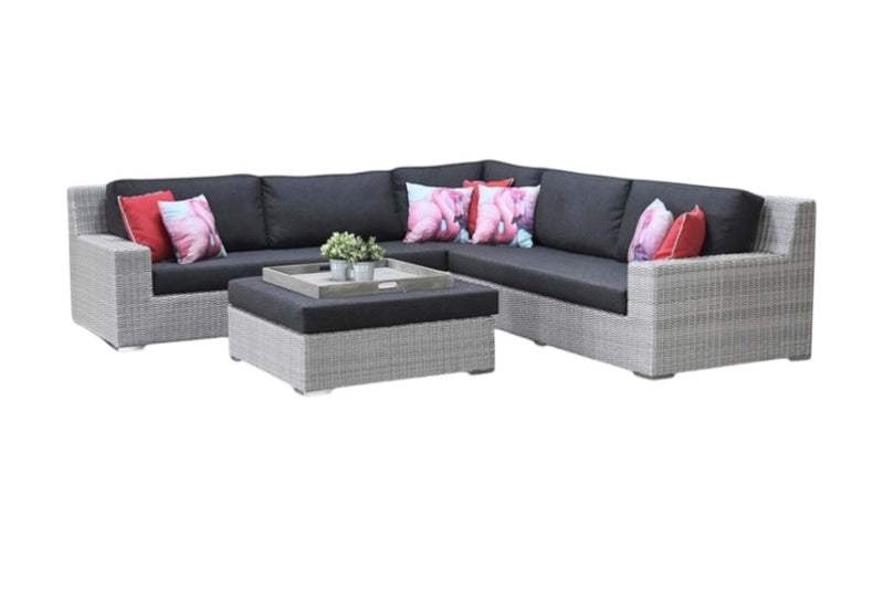 Riga Hoek Loungeset - Light Kobo Grey