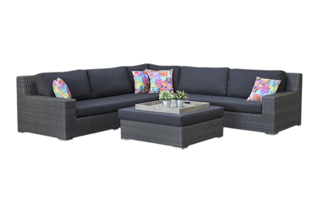 Riga Hoek Loungeset - Rock Grey