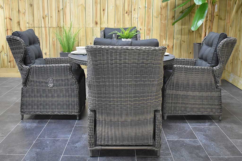Rio tuinset 4 personen Barcelona Kobo Grey zijaanzicht
