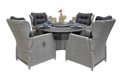 Outnest Rio tuinset 4 personen Barcelona Light Kobo Grey compleet vooraanzicht