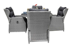 Rio tuinset 4 personen Barcelona Light Kobo Grey zijaanzicht