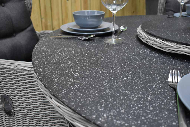 Rio tuinset 4 personen Barcelona Light Kobo Grey stoel detail