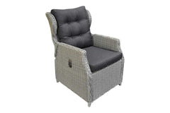Rio tuinset 4 personen Barcelona Light Kobo Grey kussens detail