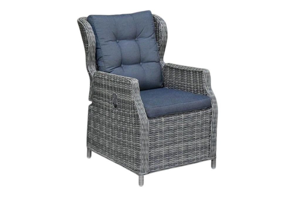Rio-Barcelona verstelbare Tuinset 6 Personen - Kobo Grey / Spray Stone