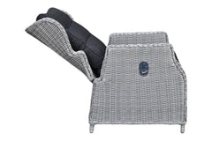 Rio-Barcelona verstelbare Tuinset 6 Personen - Light Kobo Grey / Spray Stone