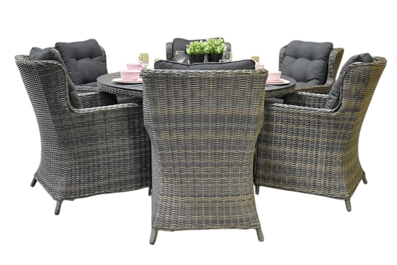 Rio-Delano Tuinset 6 Personen - Spraystone / Kobo Grey