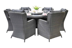 Rio-Delano Tuinset 6 Personen - Spraystone / Rock Grey