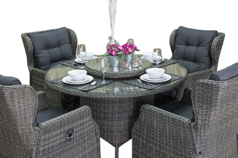 Rio tuinset 4 personen Barcelona Kobo Grey stoel detail