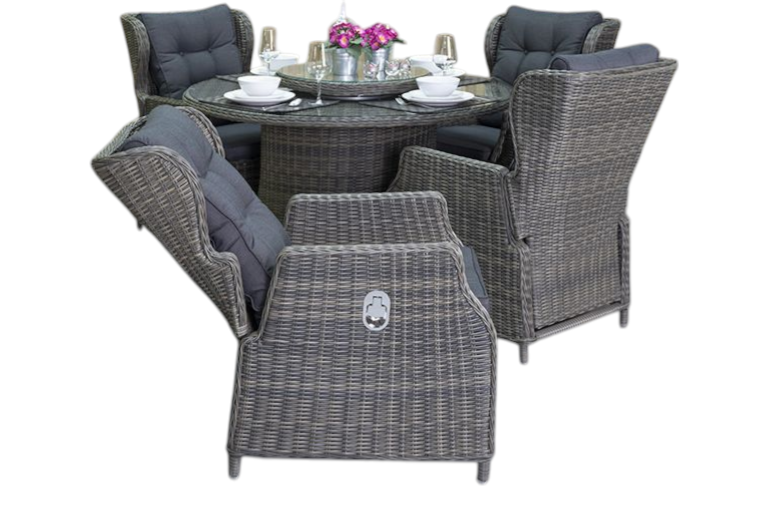 Rio tuinset 4 personen Barcelona Kobo Grey bovenaanzicht
