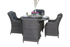 Rio-Darwin Tuinset 4 Personen - Kobo Grey