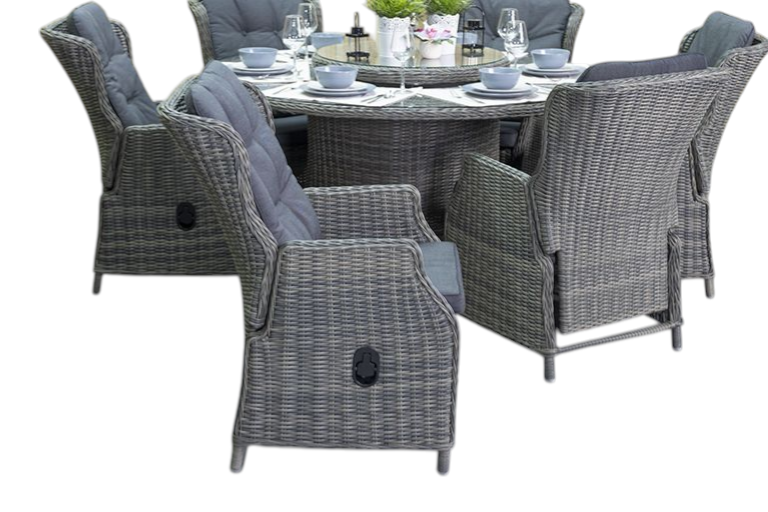 Rio-Darwin Verstelbare Tuinset 6 Personen - Kobo Grey