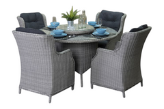 Rio tuinset 4 personen Darwin Light Kobo Grey tafel detail