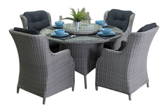 Rio-Darwin Tuinset 4 Personen - Light Kobo Grey