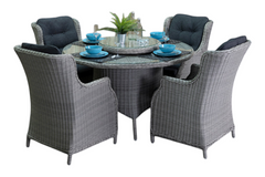 Rio-Darwin Tuinset 4 Personen - Light Kobo Grey