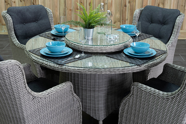 Rio tuinset 4 personen Darwin Light Kobo Grey kussens detail