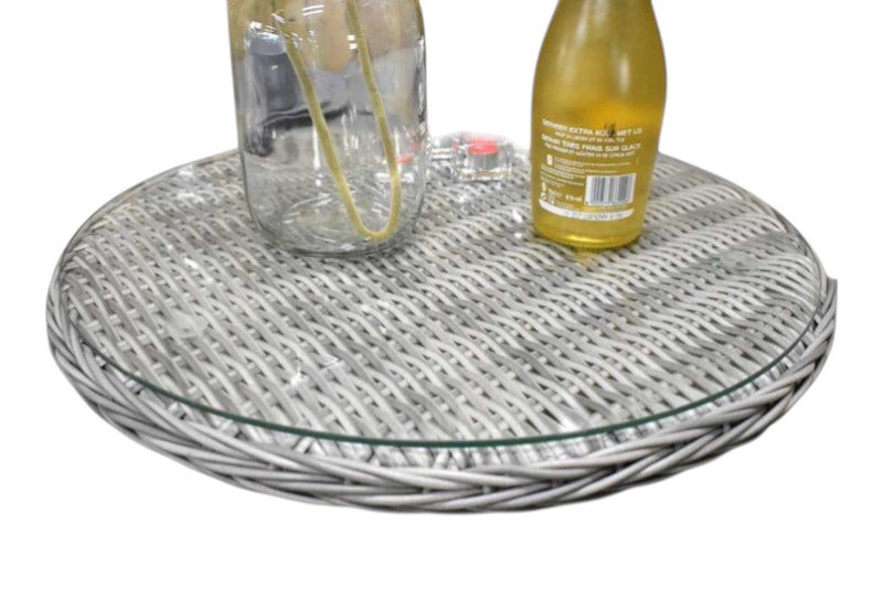 Rio Ronde Tuintafel 130 cm - Glas / Light Kobo Grey