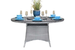 Rio Ronde Tuintafel 130 cm - Spraystone / Light Kobo Grey